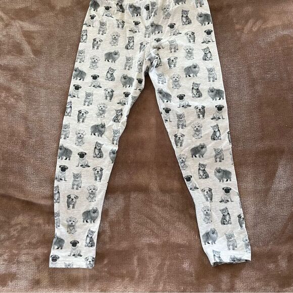 Carter's Girls Gray Animal/ Pet Print Leggings Pajama Bottoms Cotton Sz 8 - Picture 8 of 11
